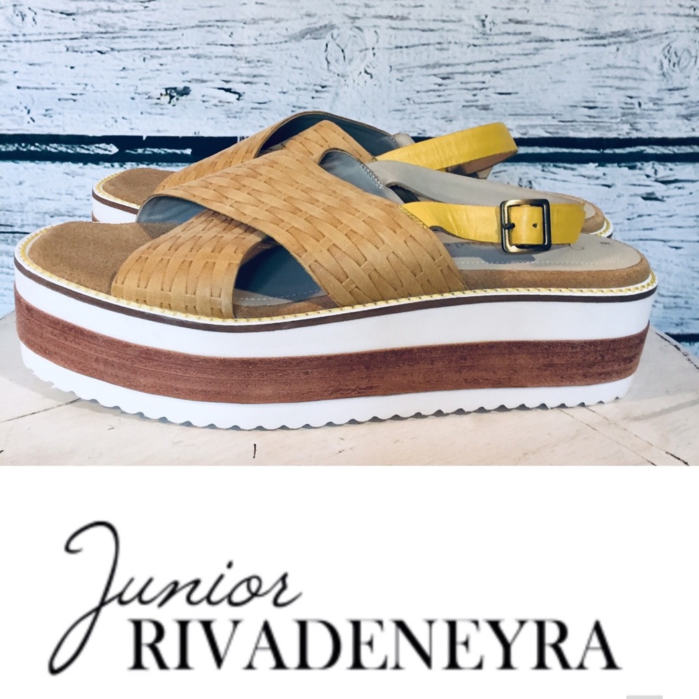 New WOT Peruvian Junior Rivadeneyra platform sandals 8